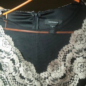 Long evening dress (gold and black)